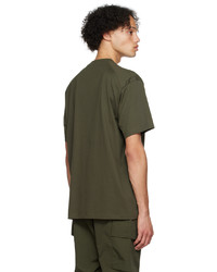 T-shirt à col rond en tricot olive Y-3