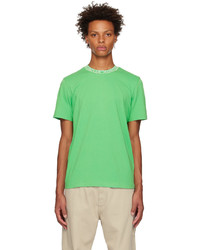 T-shirt à col rond en tricot olive Moncler