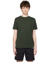 T-shirt à col rond en tricot olive Norse Projects