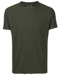 T-shirt à col rond en tricot olive OSKLEN