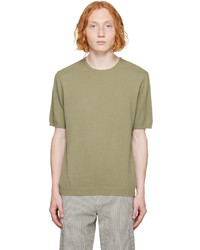 T-shirt à col rond en tricot olive rag & bone
