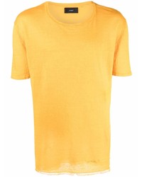 T-shirt à col rond en tricot orange Alanui