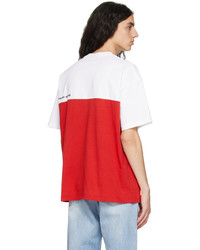 T-shirt à col rond en tricot pourpre foncé VTMNTS
