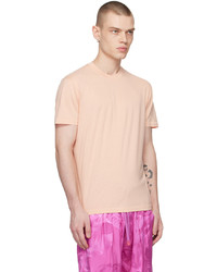 T-shirt à col rond en tricot rose Tom Ford