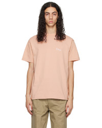 T-shirt à col rond en tricot rose Dime