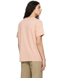 T-shirt à col rond en tricot rose Dime