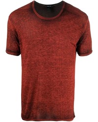 T-shirt à col rond en tricot rouge Avant Toi