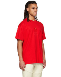 T-shirt à col rond en tricot rouge Nike