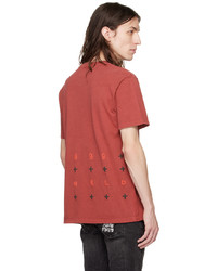 T-shirt à col rond en tricot rouge Ksubi