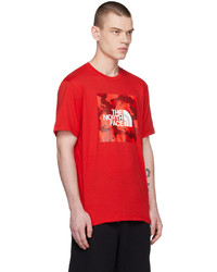 T-shirt à col rond en tricot rouge The North Face