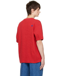 T-shirt à col rond en tricot rouge Ader Error