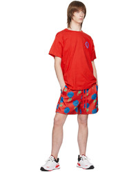 T-shirt à col rond en tricot rouge VERSACE JEANS COUTURE