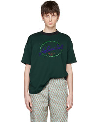 T-shirt à col rond en tricot vert foncé Andersson Bell