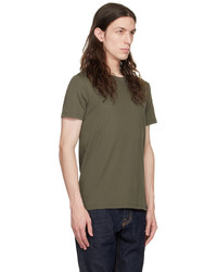 T-shirt à col rond en tricot vert foncé Tom Ford