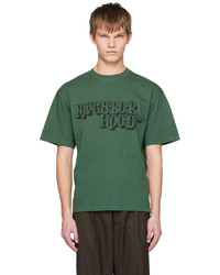T-shirt à col rond en tricot vert foncé Neighborhood
