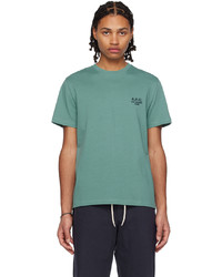 T-shirt à col rond en tricot vert menthe A.P.C.