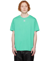 T-shirt à col rond en tricot vert menthe Balmain