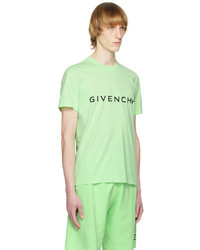 T-shirt à col rond en tricot vert menthe Givenchy