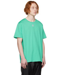 T-shirt à col rond en tricot vert menthe Balmain