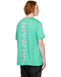 T-shirt à col rond en tricot vert menthe Balmain