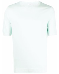 T-shirt à col rond en tricot vert menthe Malo