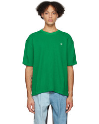 T-shirt à col rond en tricot vert Ader Error