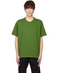 T-shirt à col rond en tricot vert Bottega Veneta