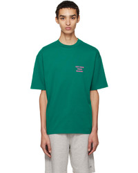 T-shirt à col rond en tricot vert Drôle De Monsieur