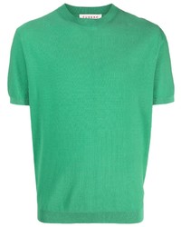 T-shirt à col rond en tricot vert FURSAC