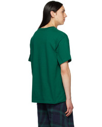 T-shirt à col rond en tricot vert Dime