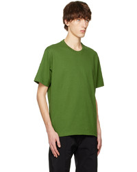 T-shirt à col rond en tricot vert Bottega Veneta