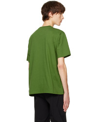 T-shirt à col rond en tricot vert Bottega Veneta