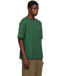 T-shirt à col rond en tricot vert Lacoste