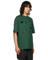 T-shirt à col rond en tricot vert We11done