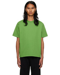 T-shirt à col rond en tricot vert Lady White Co