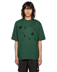 T-shirt à col rond en tricot vert We11done
