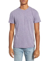 T-shirt à col rond en tricot violet clair