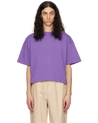 T-shirt à col rond en tricot violet clair Meta Campania Collective