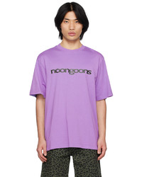 T-shirt à col rond en tricot violet clair Noon Goons