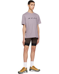 T-shirt à col rond en tricot violet clair MAAP