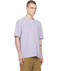 T-shirt à col rond en tricot violet clair BOSS