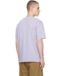 T-shirt à col rond en tricot violet clair BOSS