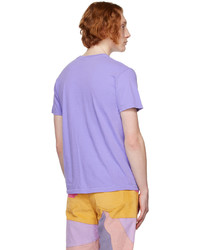 T-shirt à col rond en tricot violet clair KidSuper