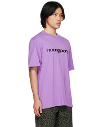 T-shirt à col rond en tricot violet clair Noon Goons