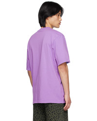 T-shirt à col rond en tricot violet clair Noon Goons