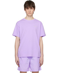 T-shirt à col rond en tricot violet clair Saturdays Nyc