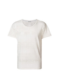 T-shirt à col rond en tulle blanc Each X Other