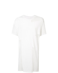 T-shirt à col rond en tulle blanc Julius