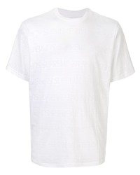 T-shirt à col rond en tulle blanc Supreme