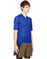 T-shirt à col rond en tulle imprimé bleu Soar Running